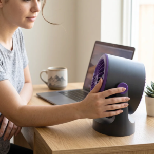 Table Fan with Hanging Hook, Portable Desk Fan